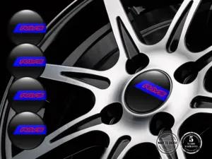 Rays Varianti Adesivi Auto Etichetta Cupola Bombata